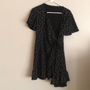 True Wrap Polka Dot Dress